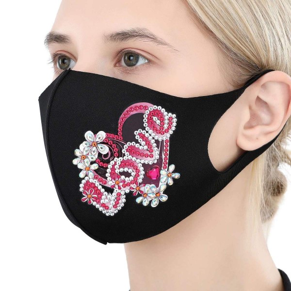 Mondkapje Bloemen Love