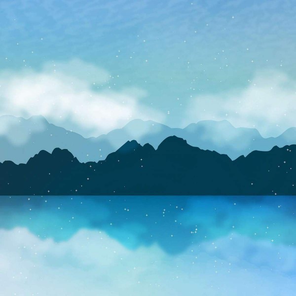 Serene Berg en Water