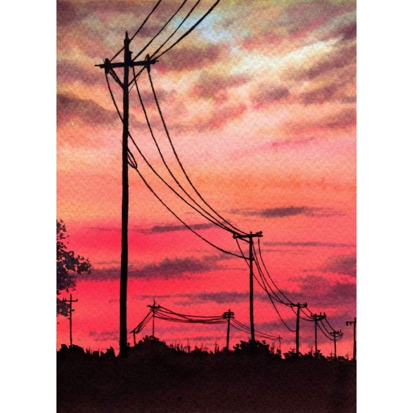 Rode Zonsondergang Hemel