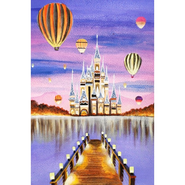 Heteluchtballon in Disneyland