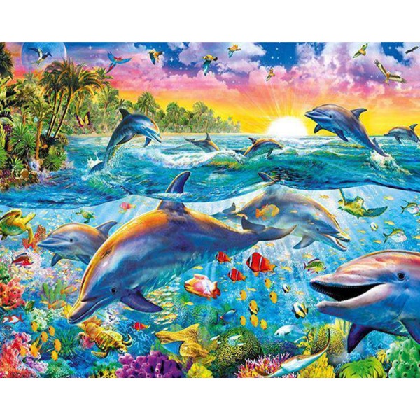 Dolfijnen en Tropische Vissen