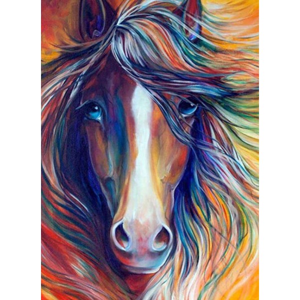 Paard Portret Kleurrijk