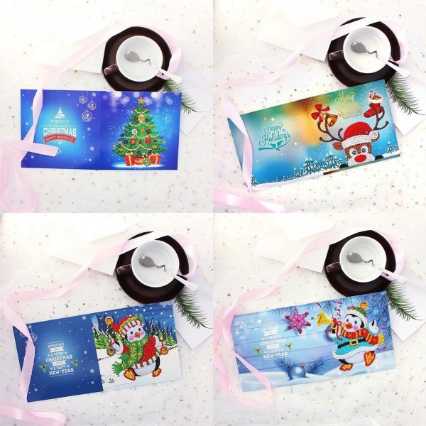 Kerstkaarten - Merry Christmas! #2 (4 stuks)