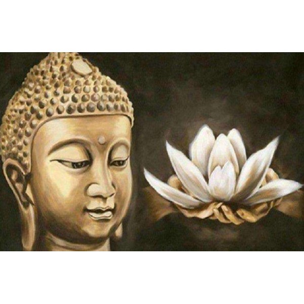 Buddha (Boeddha) Goud Lotus